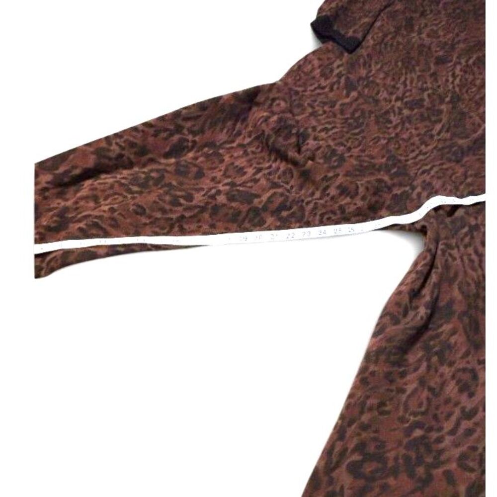 Savage X Fenty Leopard Print Hooded One Piece Jumpsuit 3X Brown Lounge Romper - Picture 12 of 12
